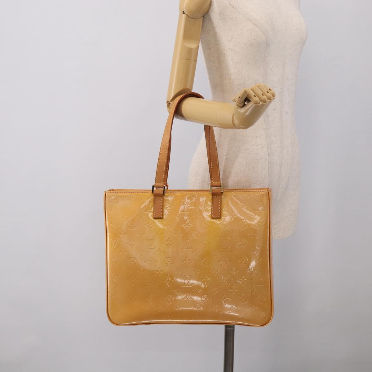 LOUIS VUITTON Monogram Vernis Columbus Bag Marshmallow Pink M91032 Auth ep16996