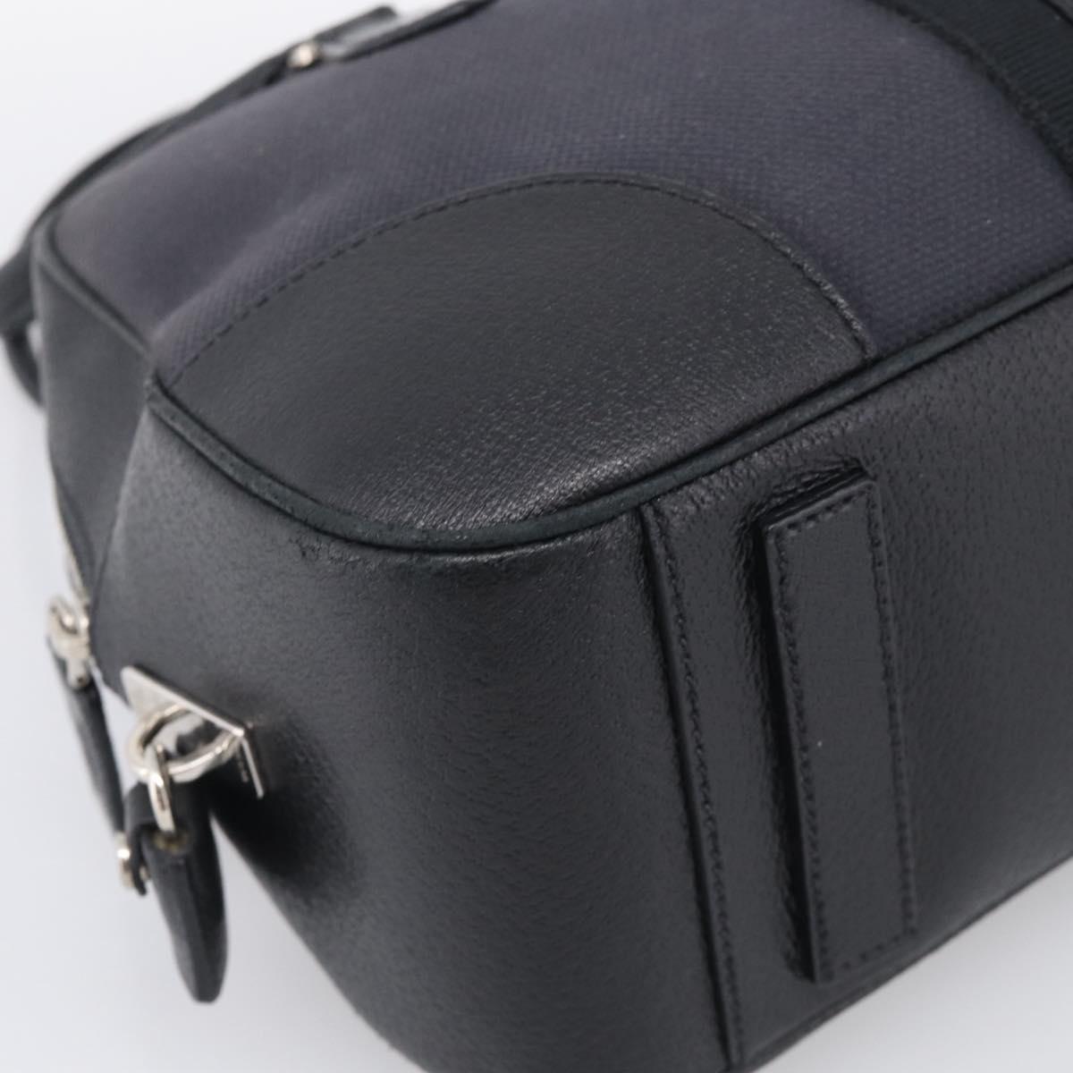 PRADA Hand Bag Canvas Black Silver Auth ep17002