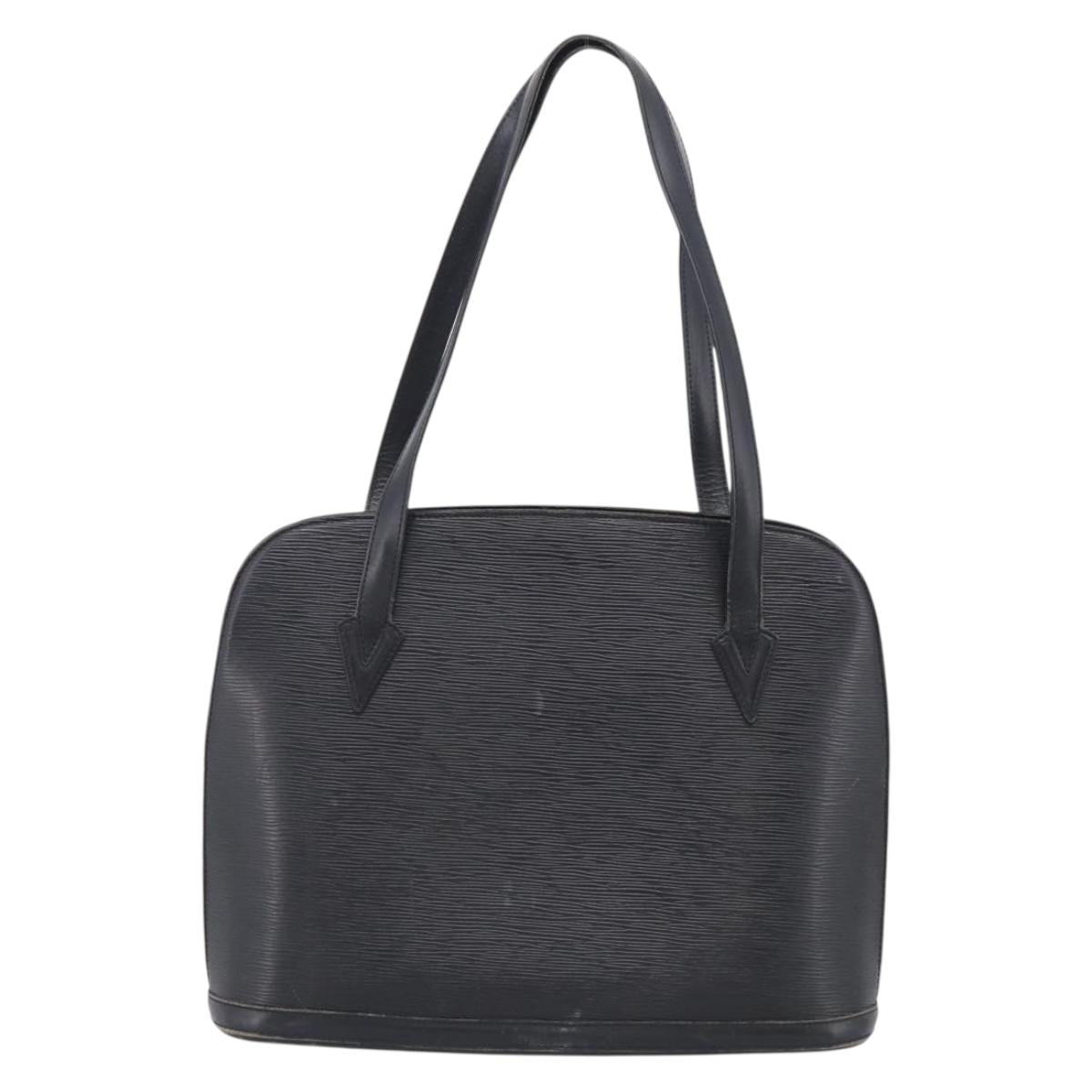 LOUIS VUITTON Epi Lussac Shoulder Bag Black M52282 LV Auth ep17008