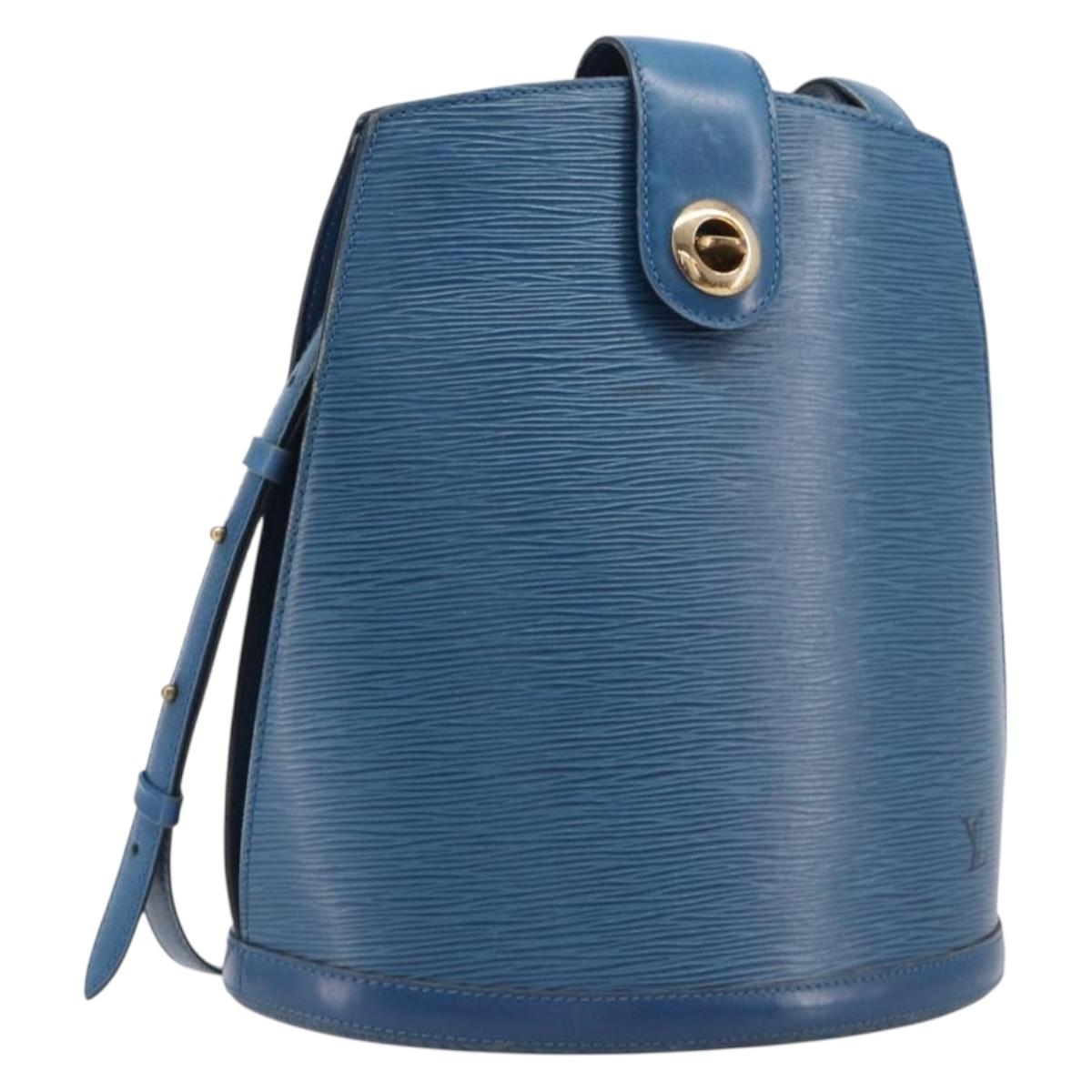 LOUIS VUITTON Epi Cluny Shoulder Bag Blue M52255 LV Auth ep17014