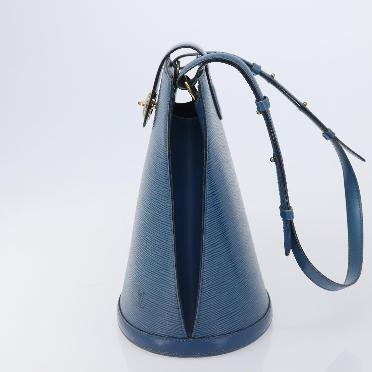 LOUIS VUITTON Epi Cluny Shoulder Bag Blue M52255 LV Auth ep17014