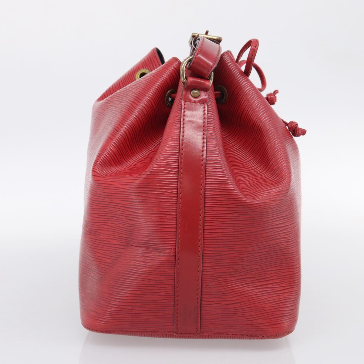 LOUIS VUITTON Epi Petit Noe Shoulder Bag Red M44107 LV Auth ep17015