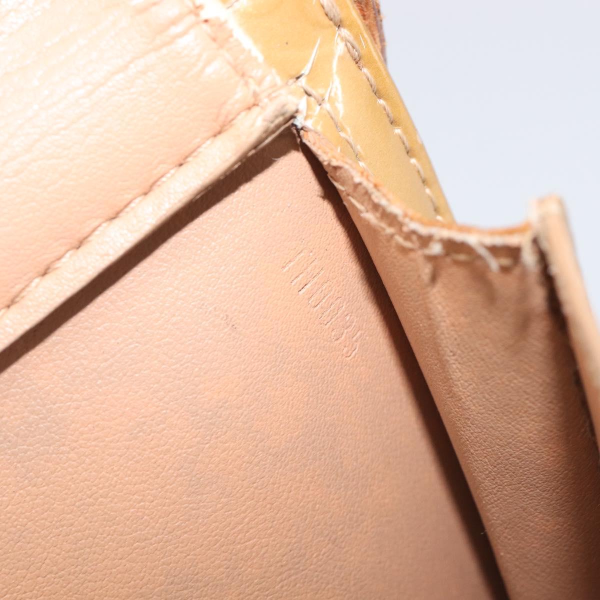 LOUIS VUITTON Monogram Vernis Motto Shoulder Bag Noisette M91136 LV Auth ep17016