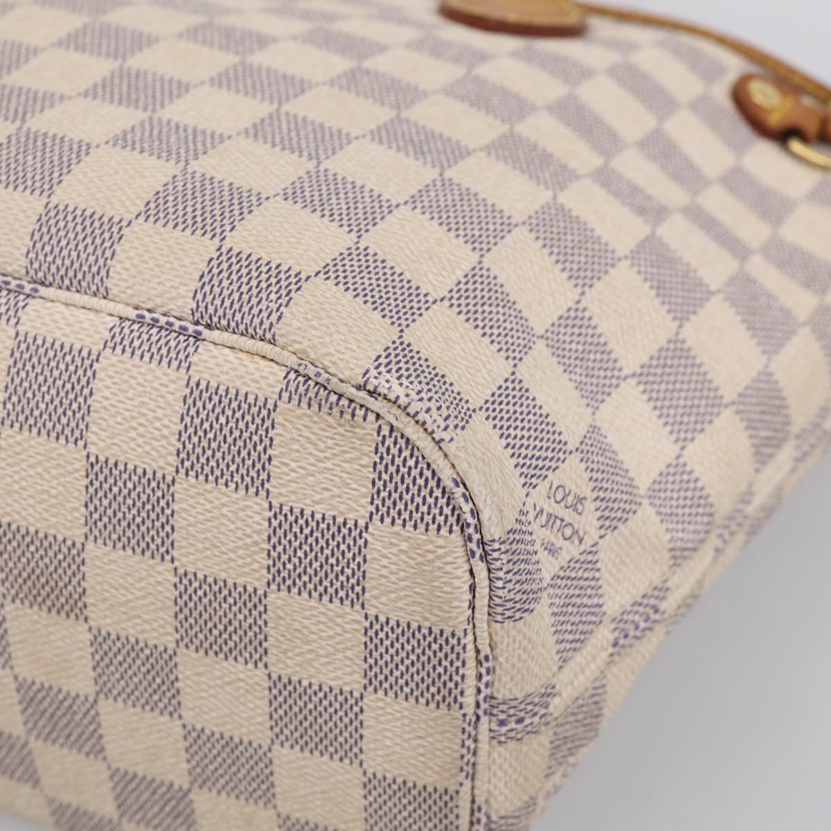 LOUIS VUITTON Damier Azur Neverfull PM Tote Bag N41362 LV Auth ep17018