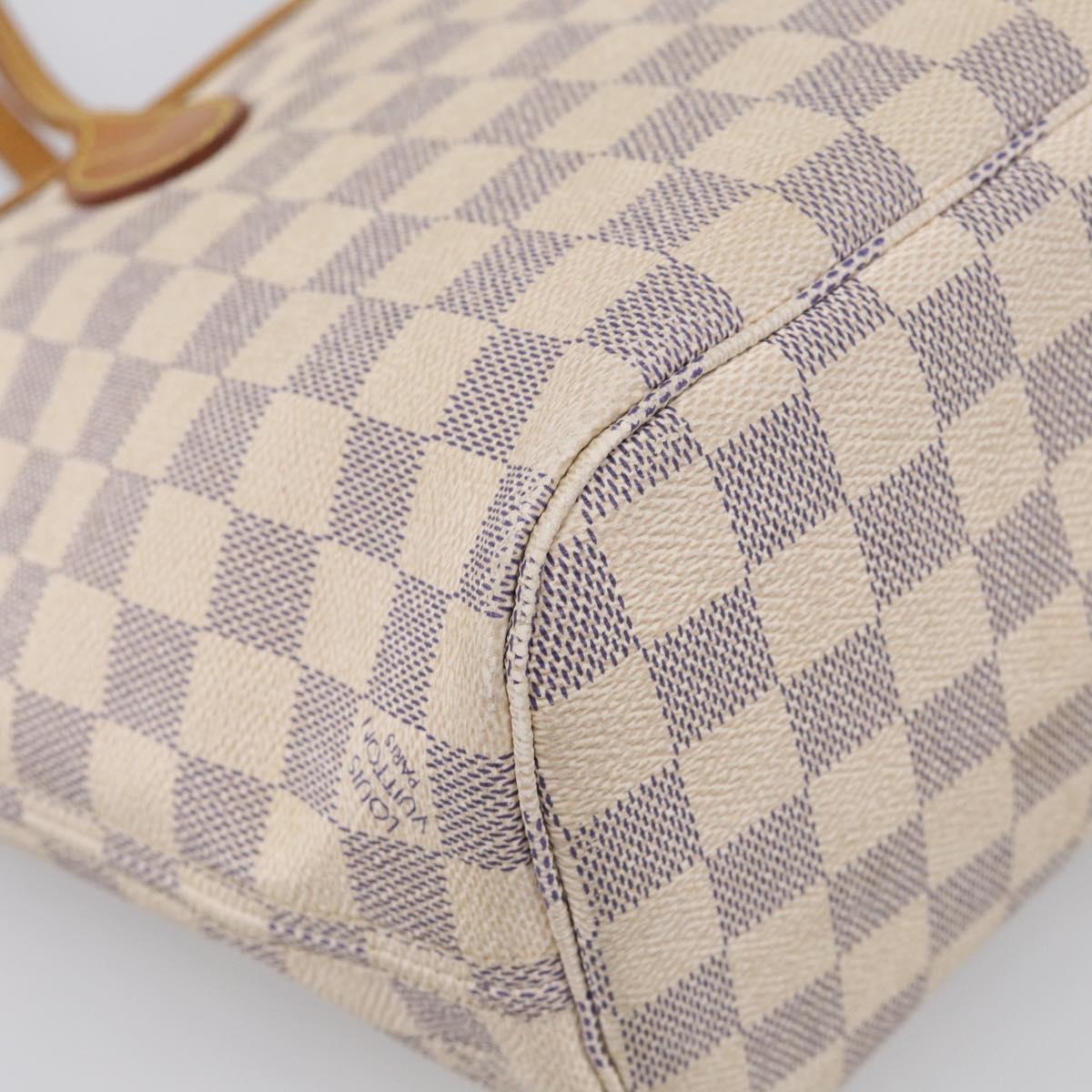 LOUIS VUITTON Damier Azur Neverfull PM Tote Bag N41362 LV Auth ep17018