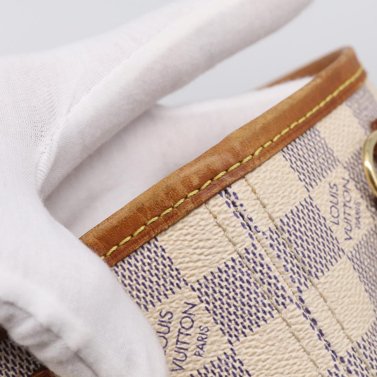 LOUIS VUITTON Damier Azur Neverfull PM Tote Bag N41362 LV Auth ep17018