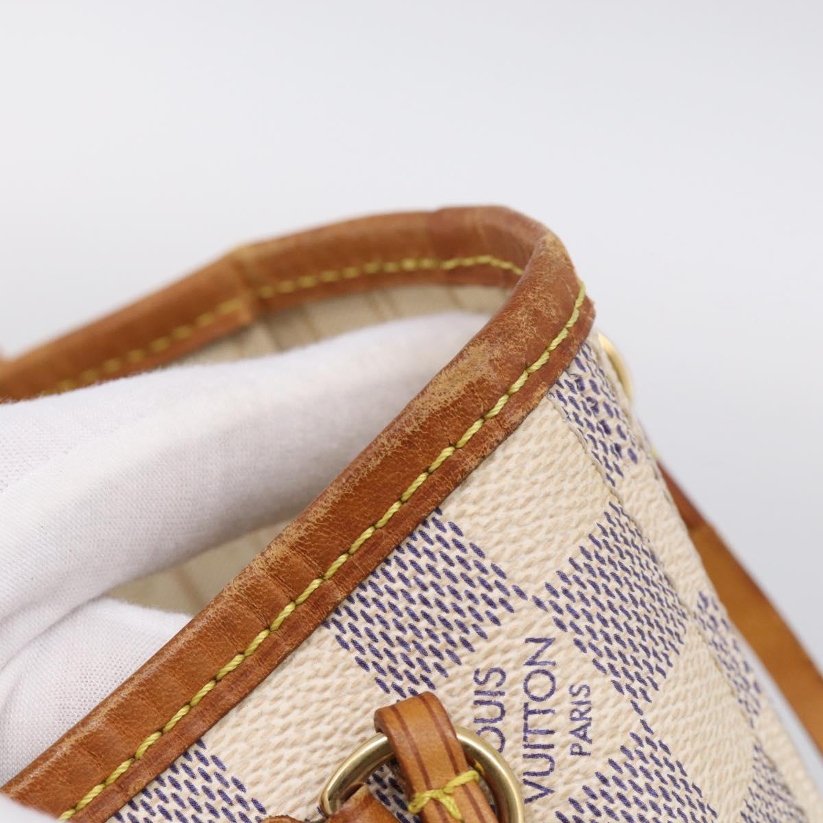 LOUIS VUITTON Damier Azur Neverfull PM Tote Bag N41362 LV Auth ep17018