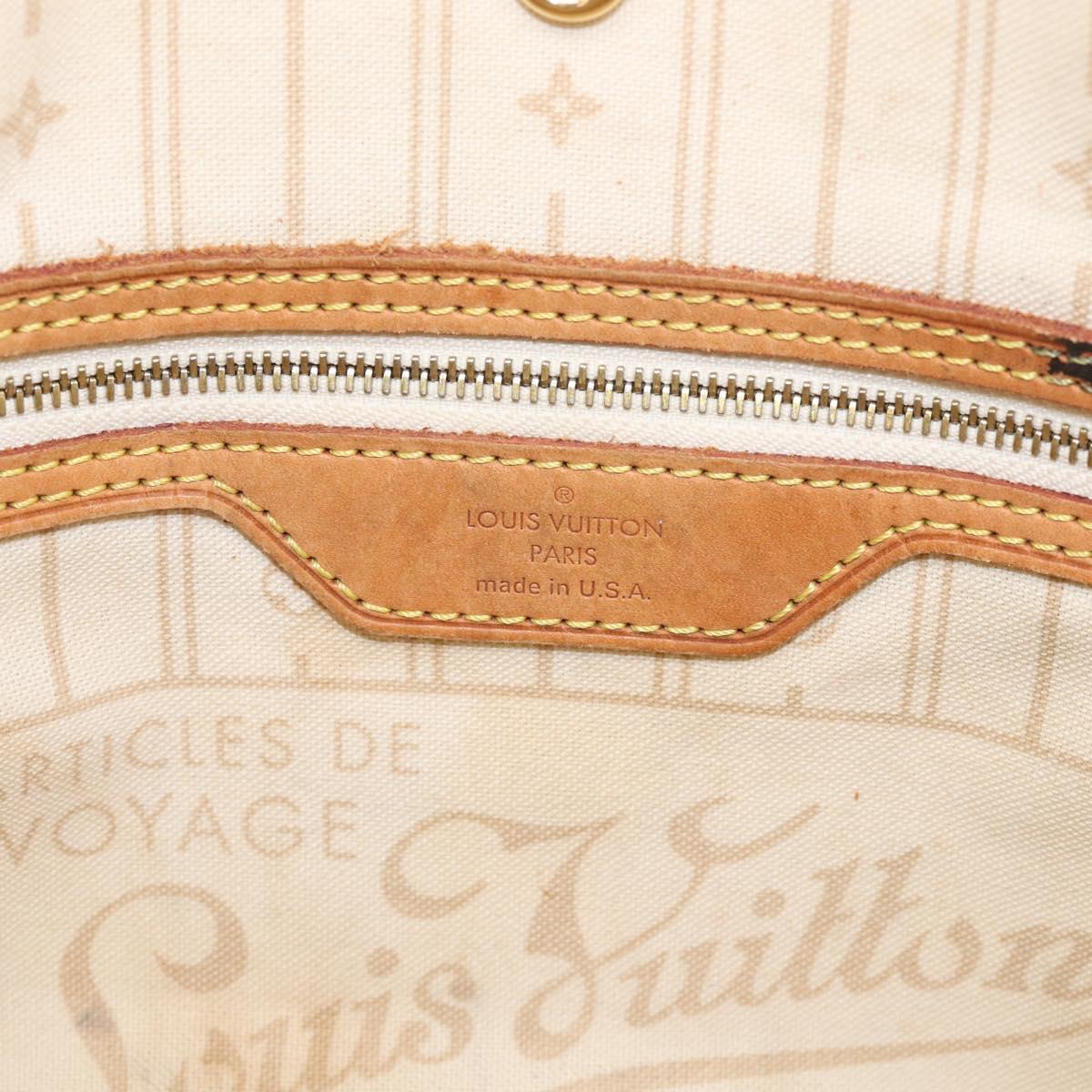 LOUIS VUITTON Damier Azur Neverfull PM Tote Bag N41362 LV Auth ep17018