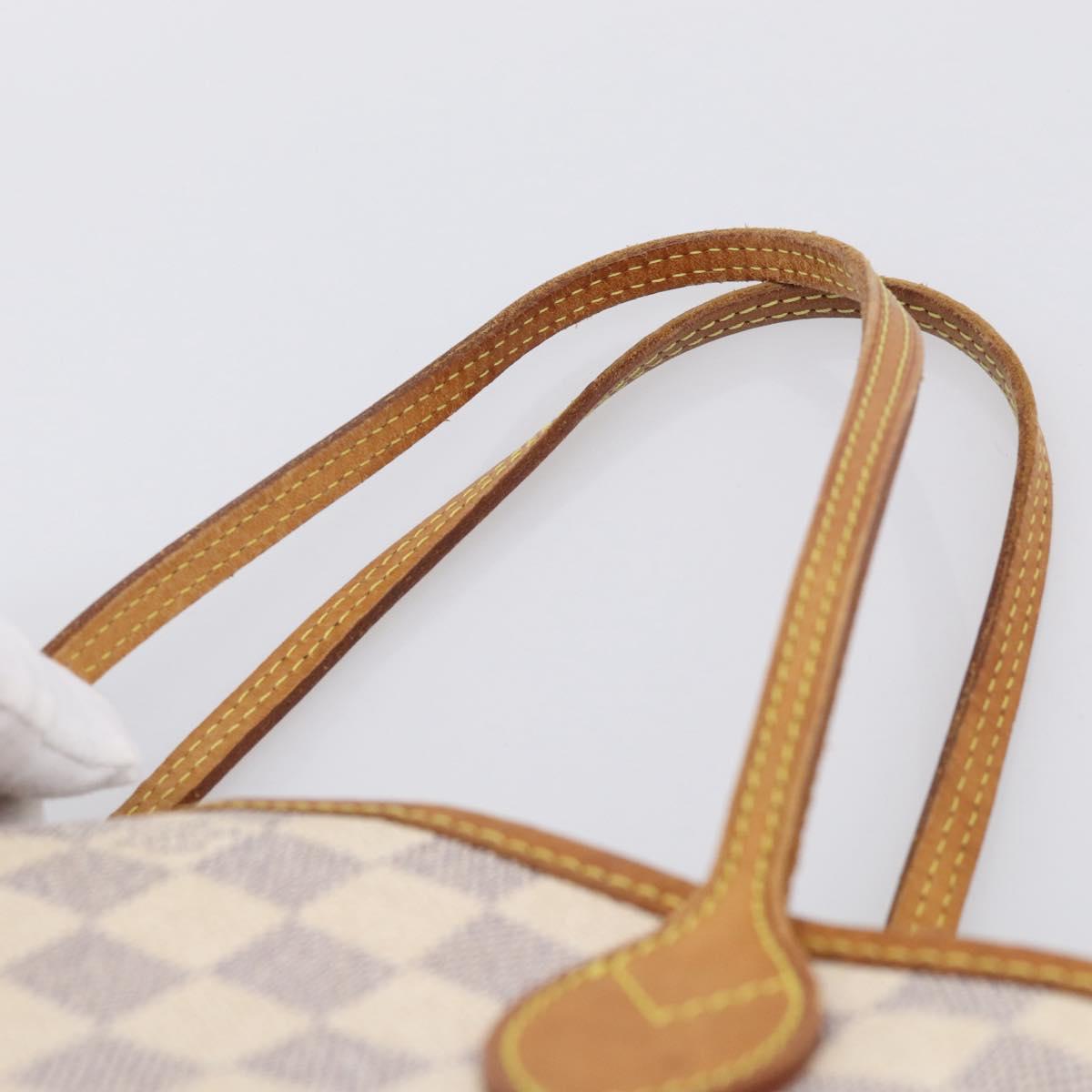 LOUIS VUITTON Damier Azur Neverfull PM Tote Bag N41362 LV Auth ep17018