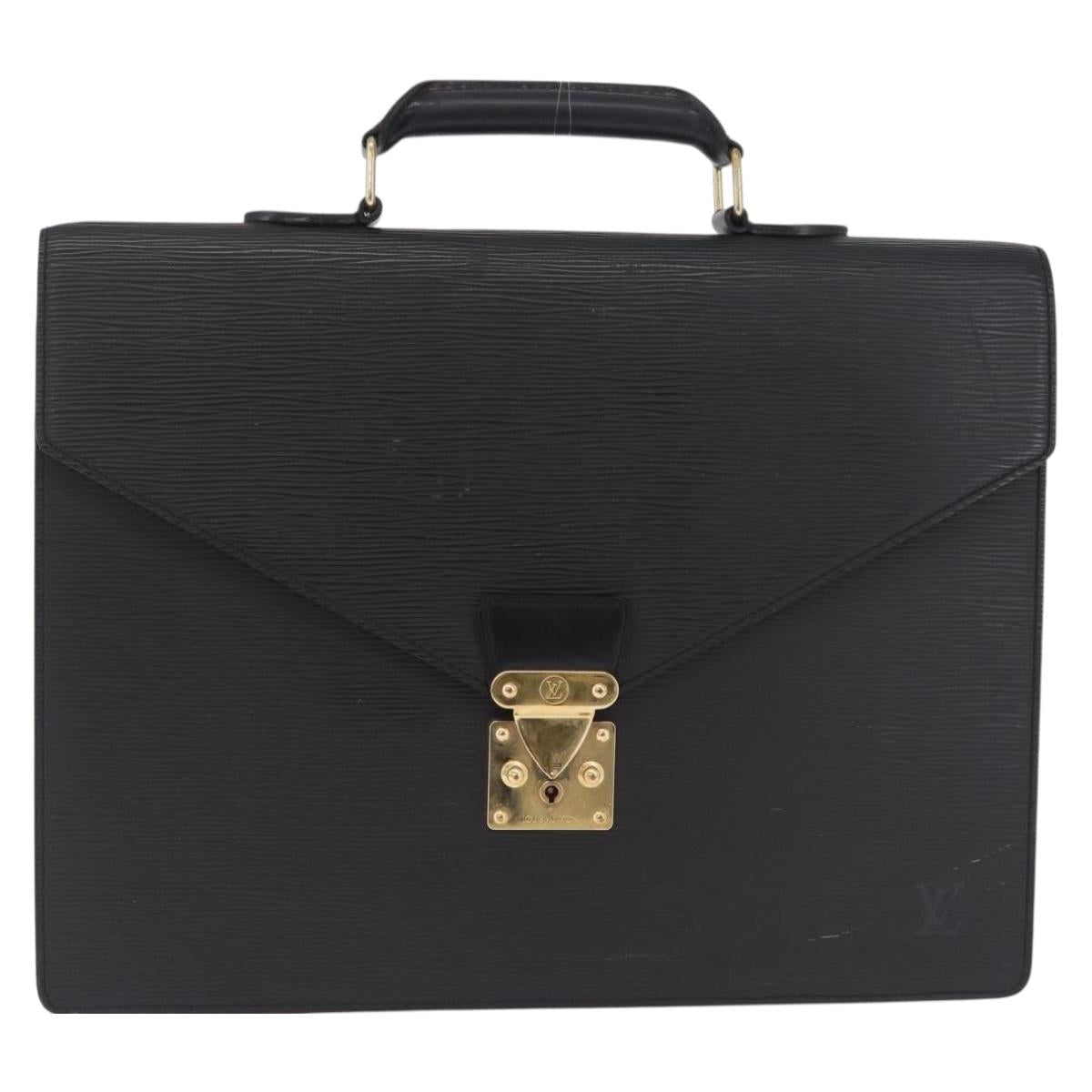 LOUIS VUITTON Epi Serviette Conseiller Briefcase Black M54422 LV Auth ep17021A