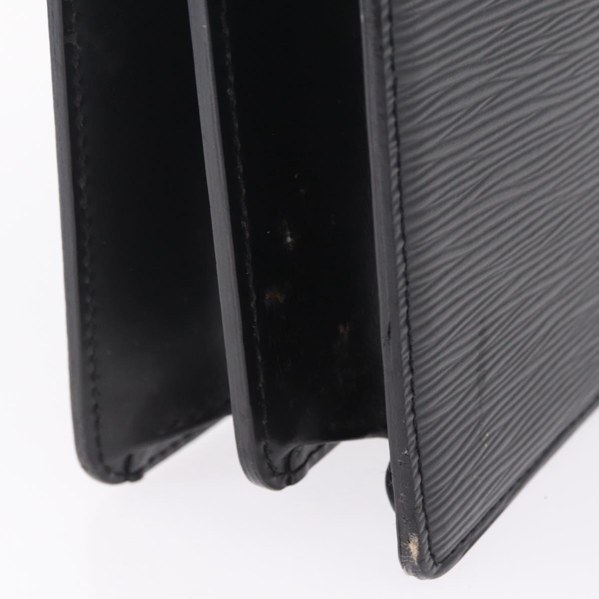 LOUIS VUITTON Epi Serviette Conseiller Briefcase Black M54422 LV Auth ep17021A