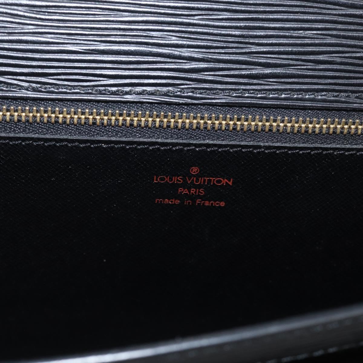 LOUIS VUITTON Epi Sellier Dragonne Clutch Bag Black M52612 LV Auth ep17023A