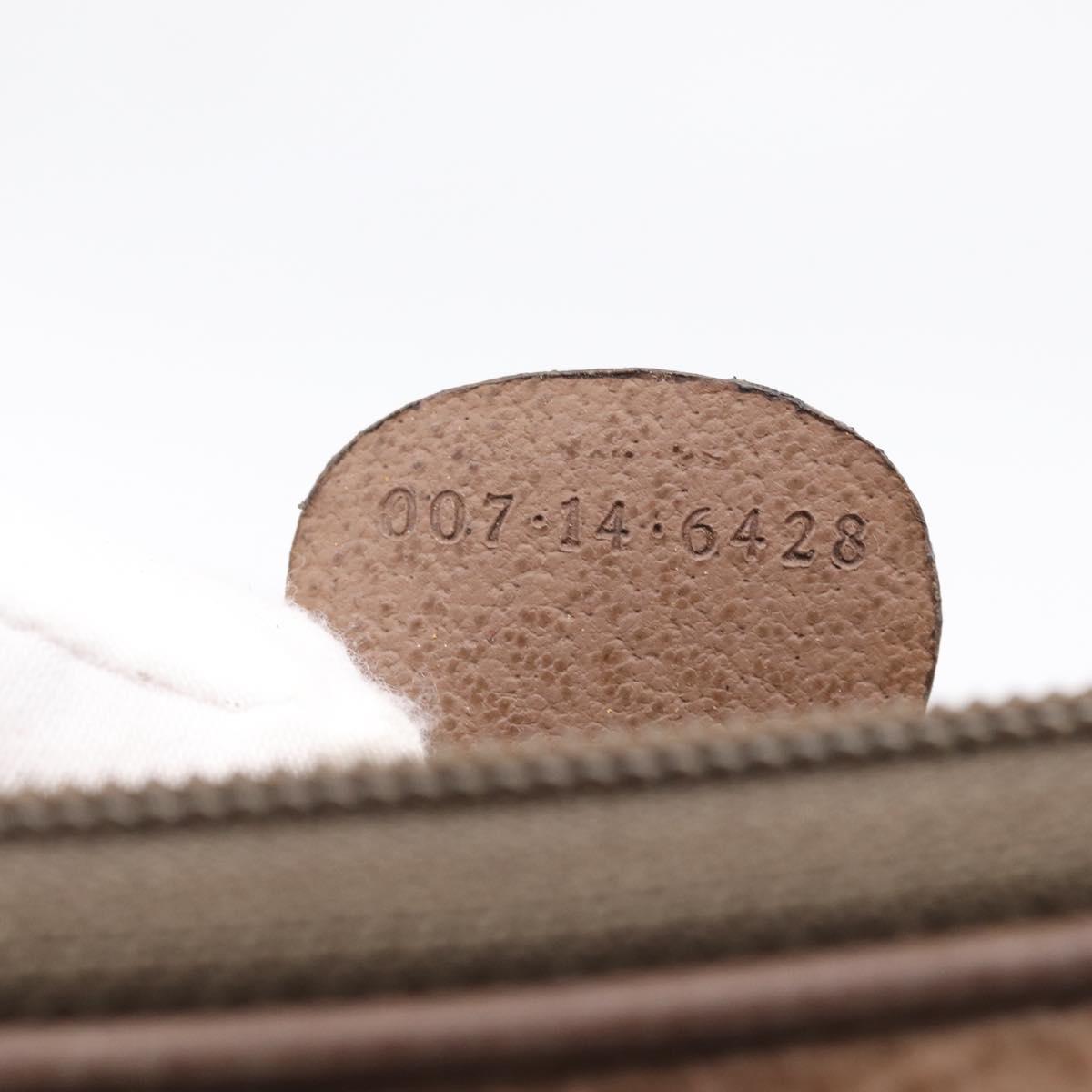 GUCCI GG Supreme Shoulder Bag PVC Beige Gold Tone 007 14 6428 Auth ep17030