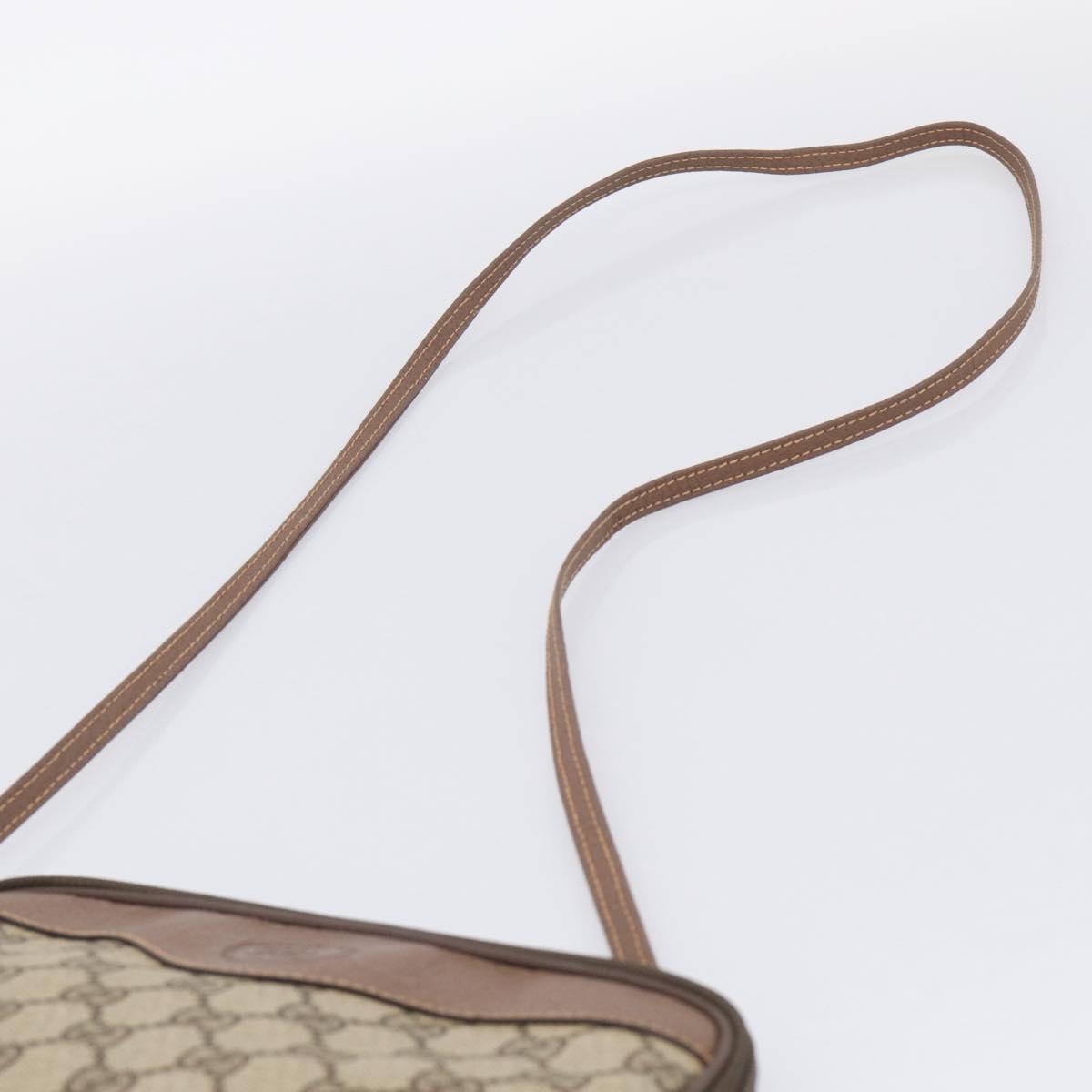 GUCCI GG Supreme Shoulder Bag PVC Beige Gold Tone 007 14 6428 Auth ep17030