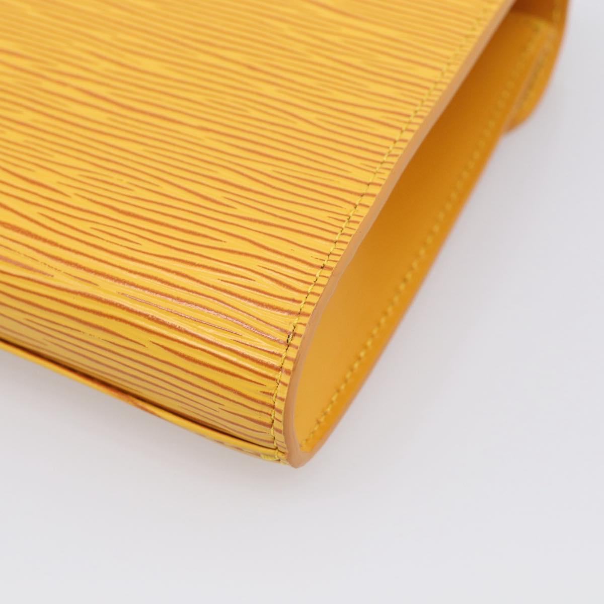LOUIS VUITTON Epi Art Deco Clutch Bag Yellow M52639 LV Auth ep17031A