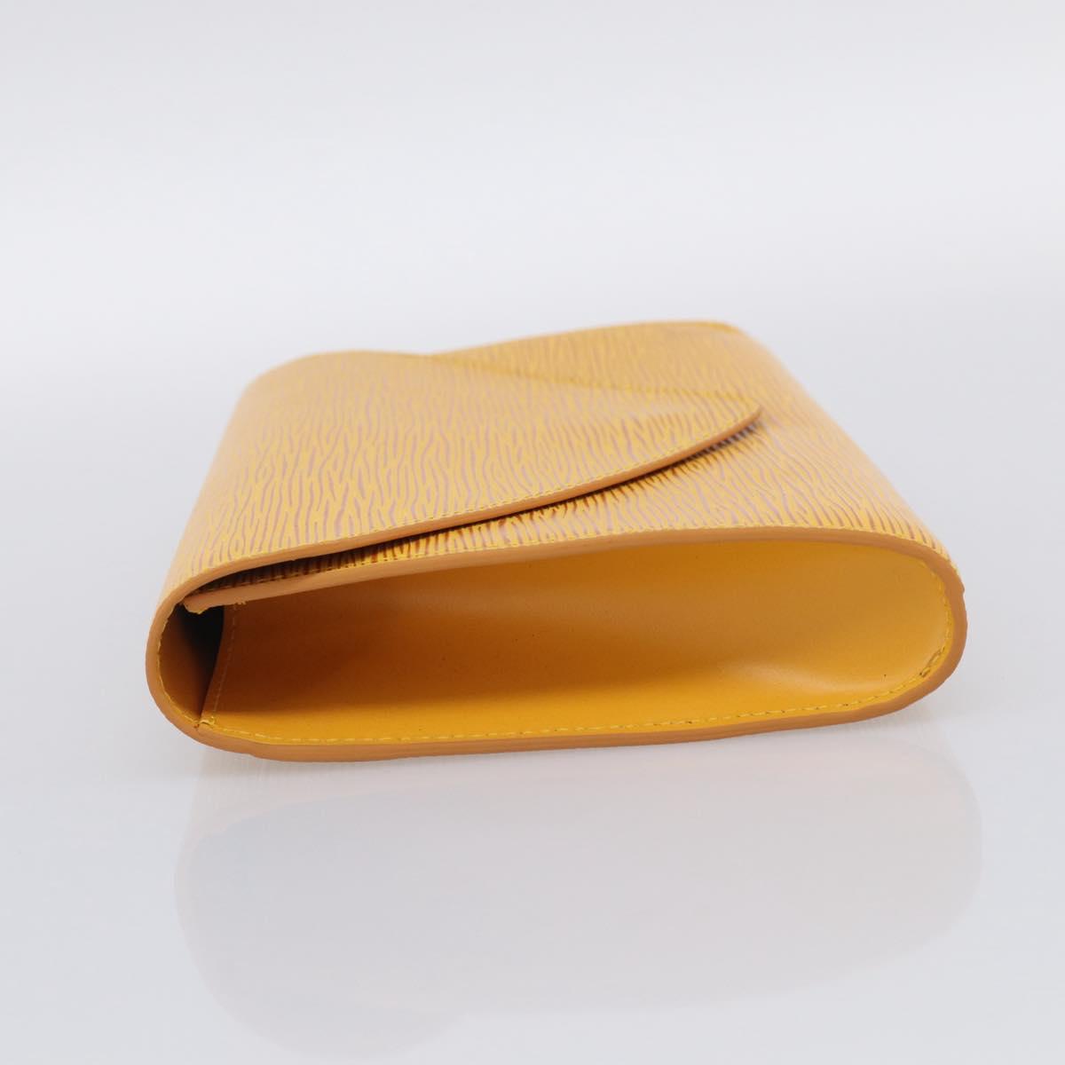 LOUIS VUITTON Epi Art Deco Clutch Bag Yellow M52639 LV Auth ep17031A