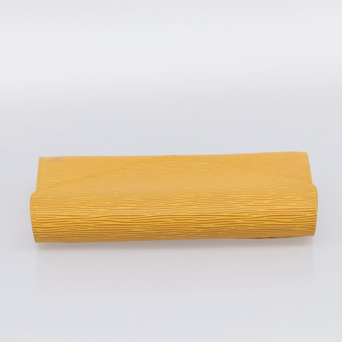 LOUIS VUITTON Epi Art Deco Clutch Bag Yellow M52639 LV Auth ep17031A