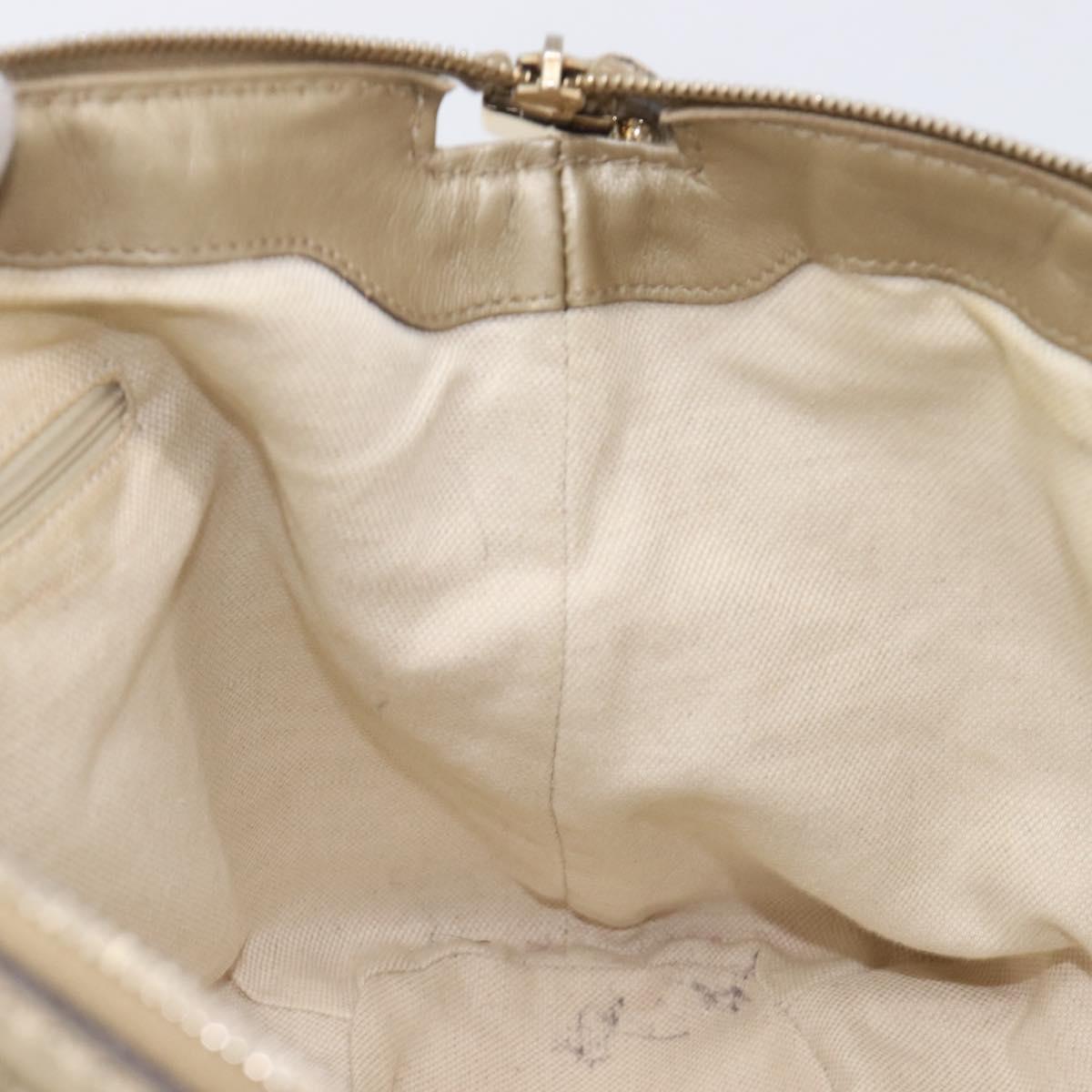 GUCCI GG Canvas Sukey Hand Bag 2way Beige Gold Tone 247902 Auth ep17045