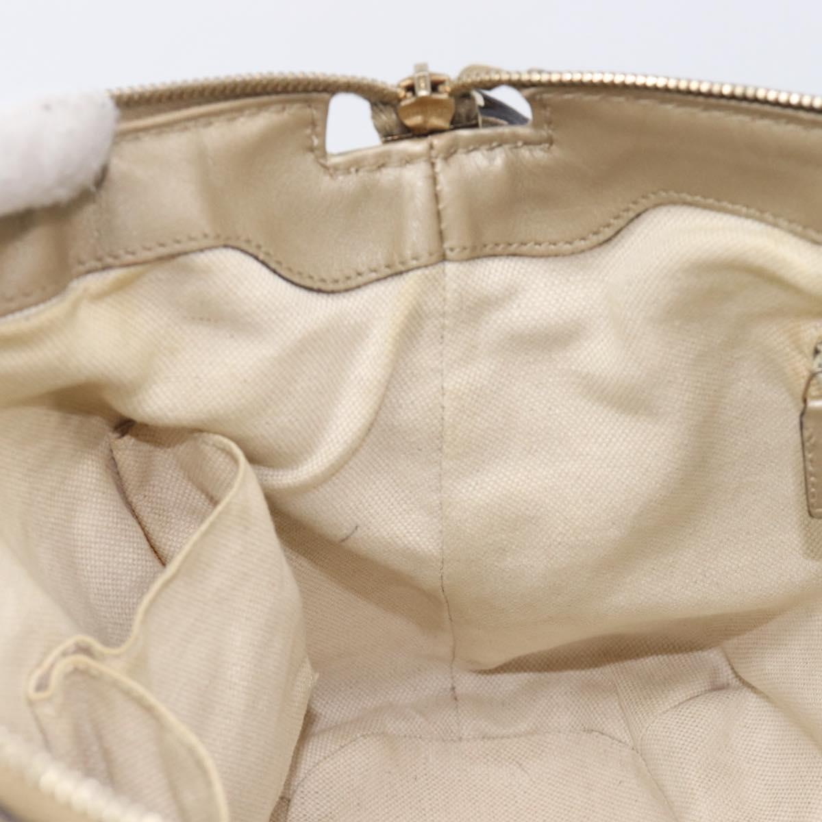 GUCCI GG Canvas Sukey Hand Bag 2way Beige Gold Tone 247902 Auth ep17045