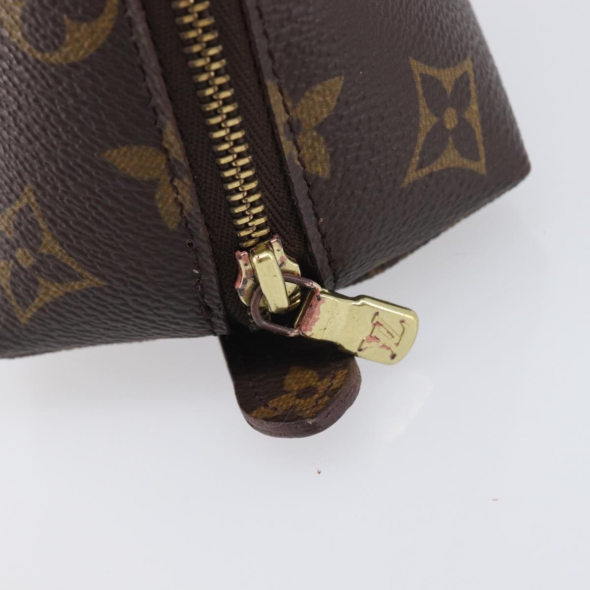 LOUIS VUITTON Monogram Trousse Demi Ronde Cosmetic Pouch M47520 LV Auth ep17047