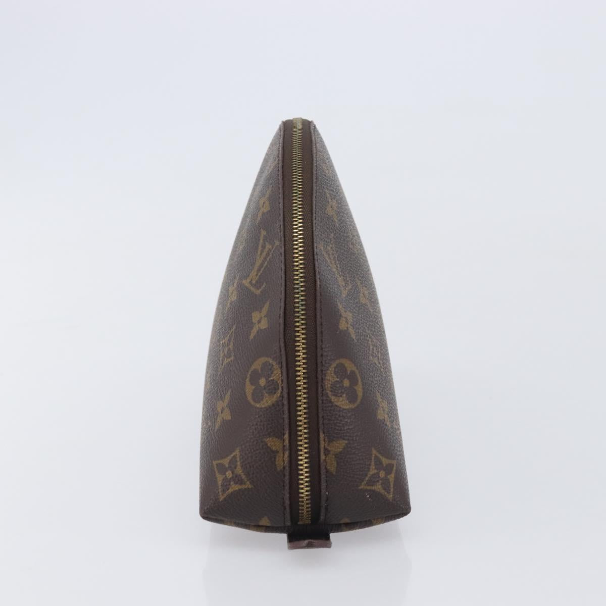 LOUIS VUITTON Monogram Trousse Demi Ronde Cosmetic Pouch M47520 LV Auth ep17047