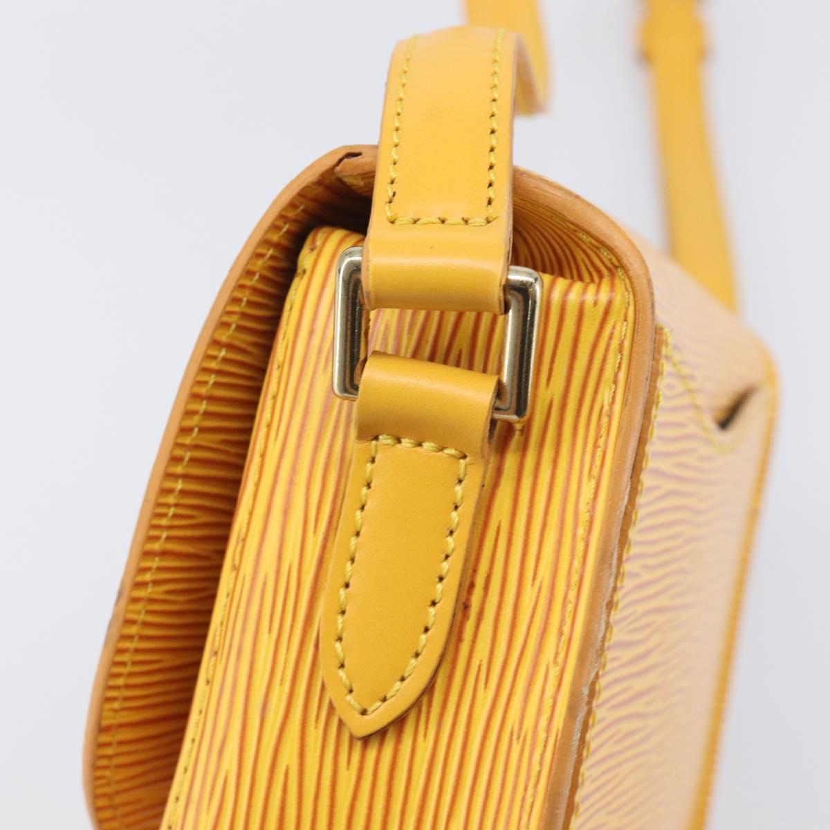 LOUIS VUITTON Epi Saint Cloud PM Shoulder Bag Yellow M52219 LV Auth ep17048A