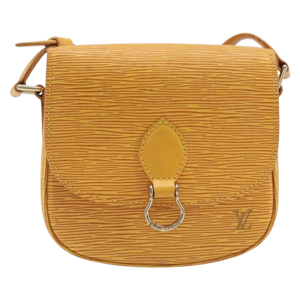LOUIS VUITTON Epi Saint Cloud PM Shoulder Bag Yellow M52219 LV Auth ep17048A