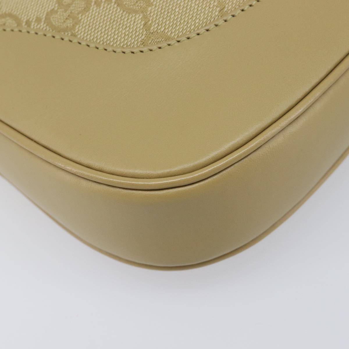 GUCCI GG Canvas Jackie Sherry Line Hand Bag Beige Silver 00963 Auth ep17050V