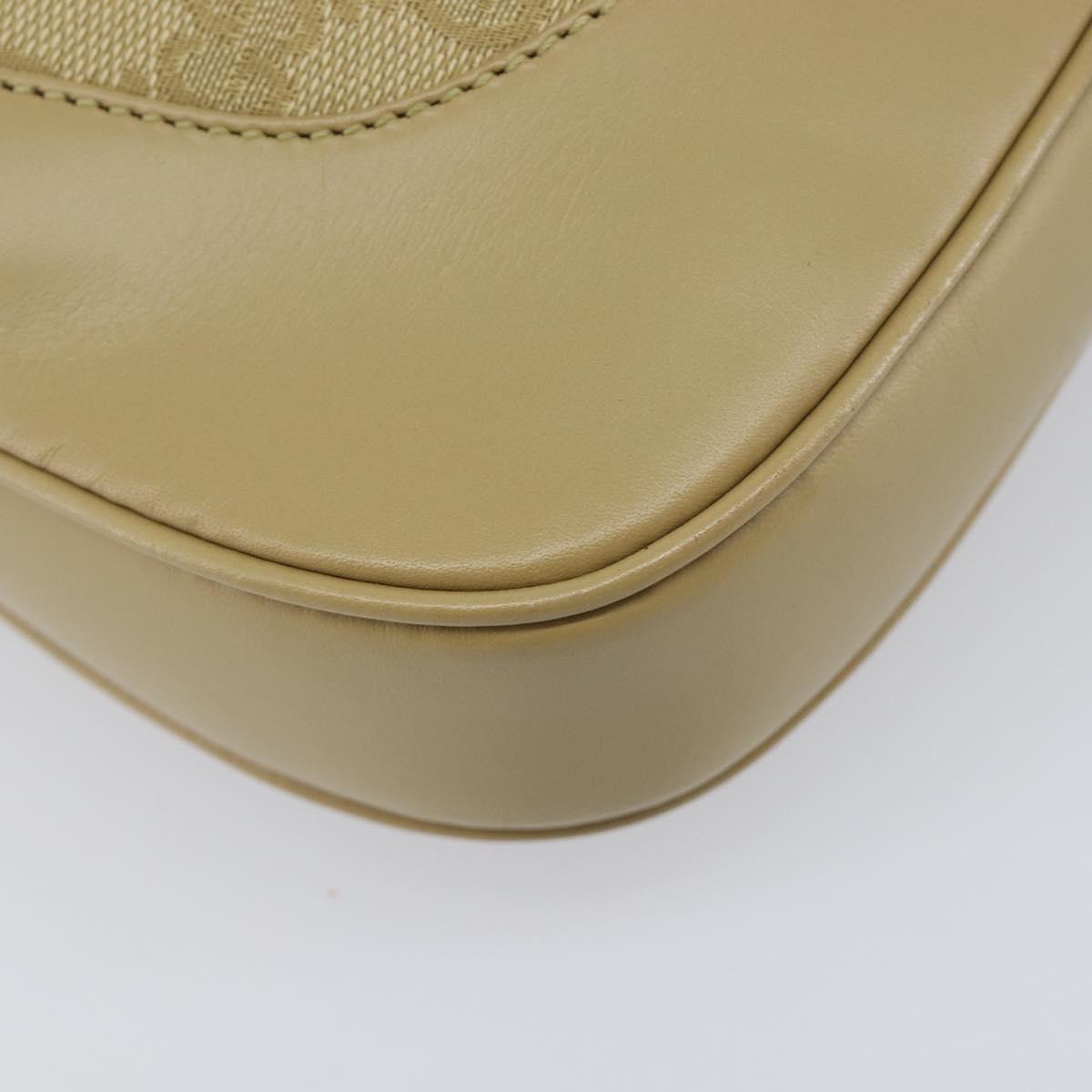 GUCCI GG Canvas Jackie Sherry Line Hand Bag Beige Silver 00963 Auth ep17050V