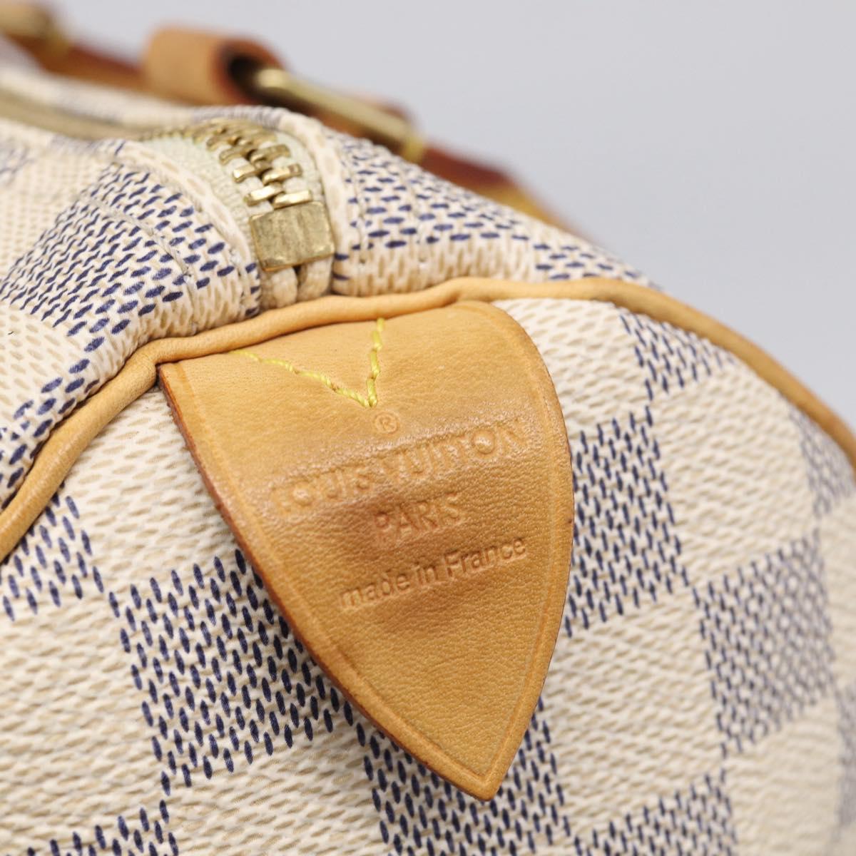 LOUIS VUITTON Damier Azur Speedy 25 Hand Bag N41534 LV Auth ep17053A