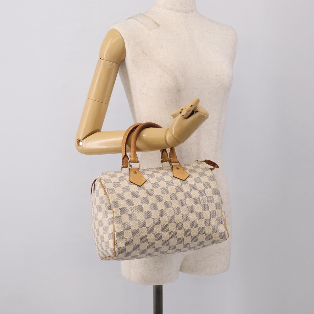 LOUIS VUITTON Damier Azur Speedy 25 Hand Bag N41534 LV Auth ep17053A