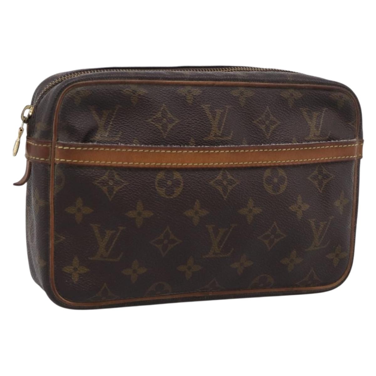 LOUIS VUITTON Monogram Compiegne 23 Clutch Bag M51847 LV Auth ep17059