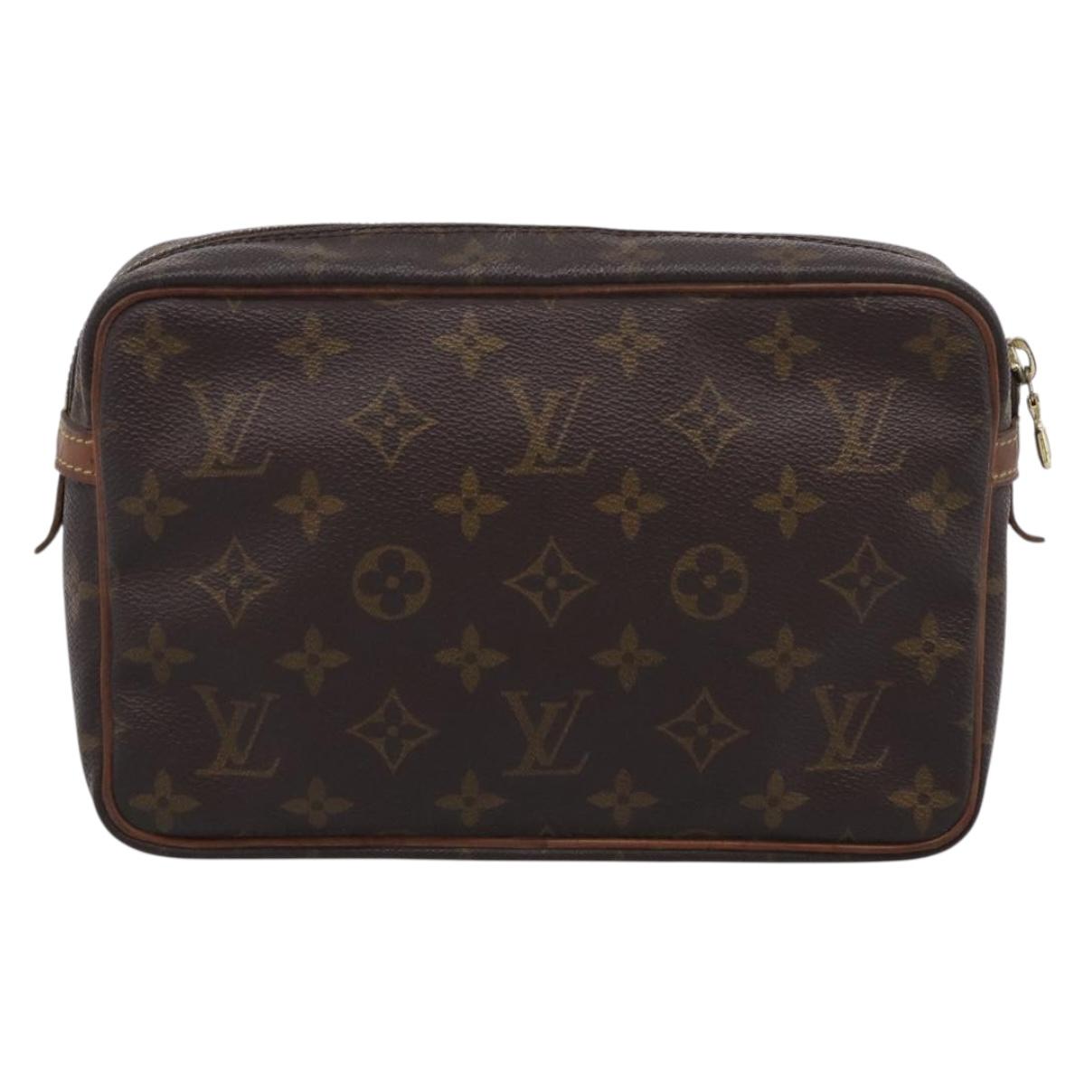 LOUIS VUITTON Monogram Compiegne 23 Clutch Bag M51847 LV Auth ep17059