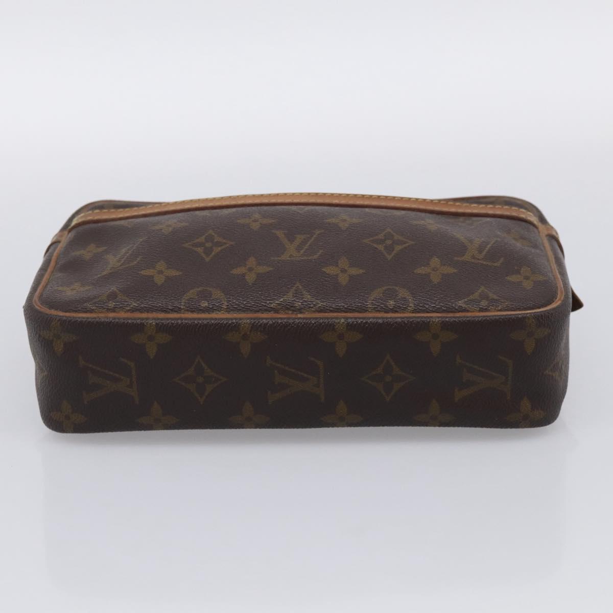LOUIS VUITTON Monogram Compiegne 23 Clutch Bag M51847 LV Auth ep17059