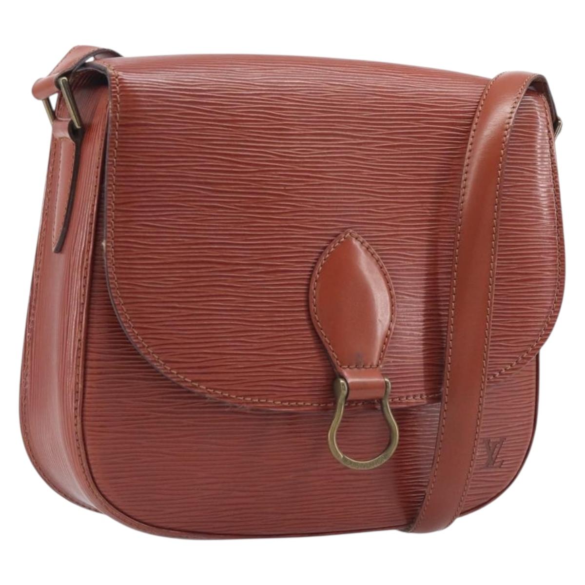 LOUIS VUITTON Epi Saint Cloud GM Shoulder Bag Brown M52193 LV Auth ep17067