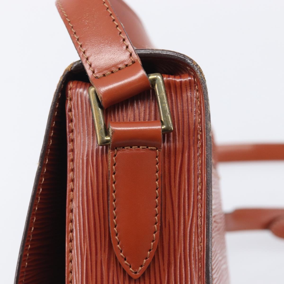 LOUIS VUITTON Epi Saint Cloud GM Shoulder Bag Brown M52193 LV Auth ep17067