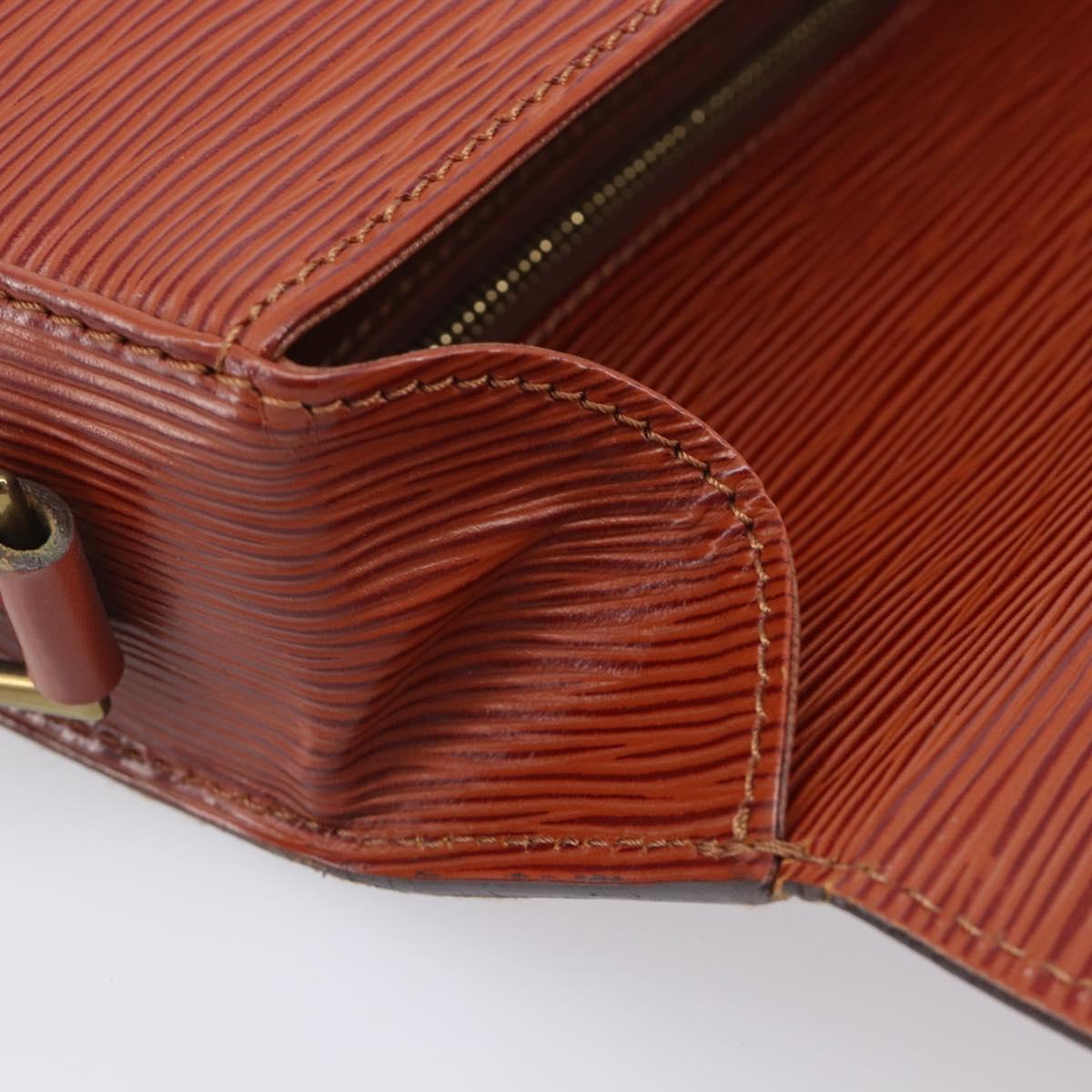 LOUIS VUITTON Epi Saint Cloud GM Shoulder Bag Brown M52193 LV Auth ep17067