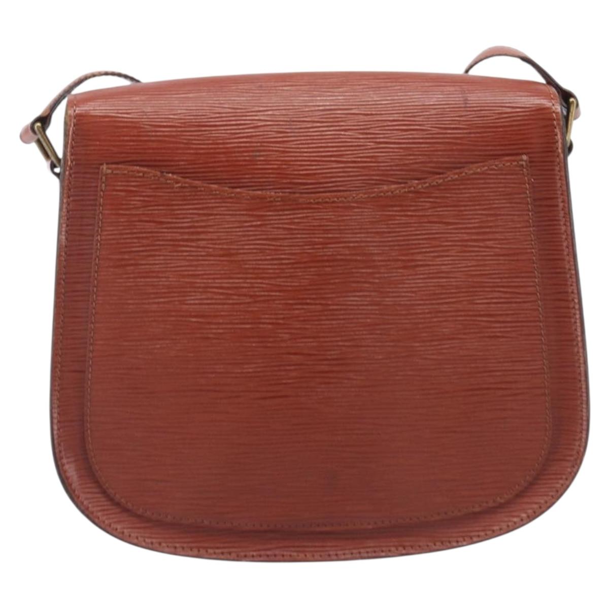 LOUIS VUITTON Epi Saint Cloud GM Shoulder Bag Brown M52193 LV Auth ep17067
