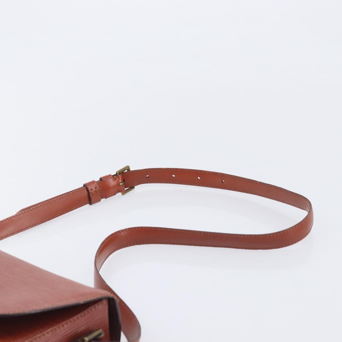 LOUIS VUITTON Epi Saint Cloud GM Shoulder Bag Brown M52193 LV Auth ep17067
