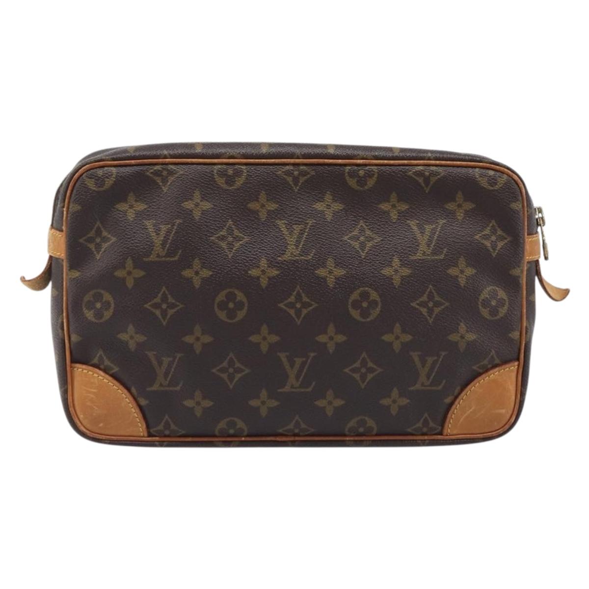 LOUIS VUITTON Monogram Compiegne 28 Clutch Bag M51845 LV Auth ep17072