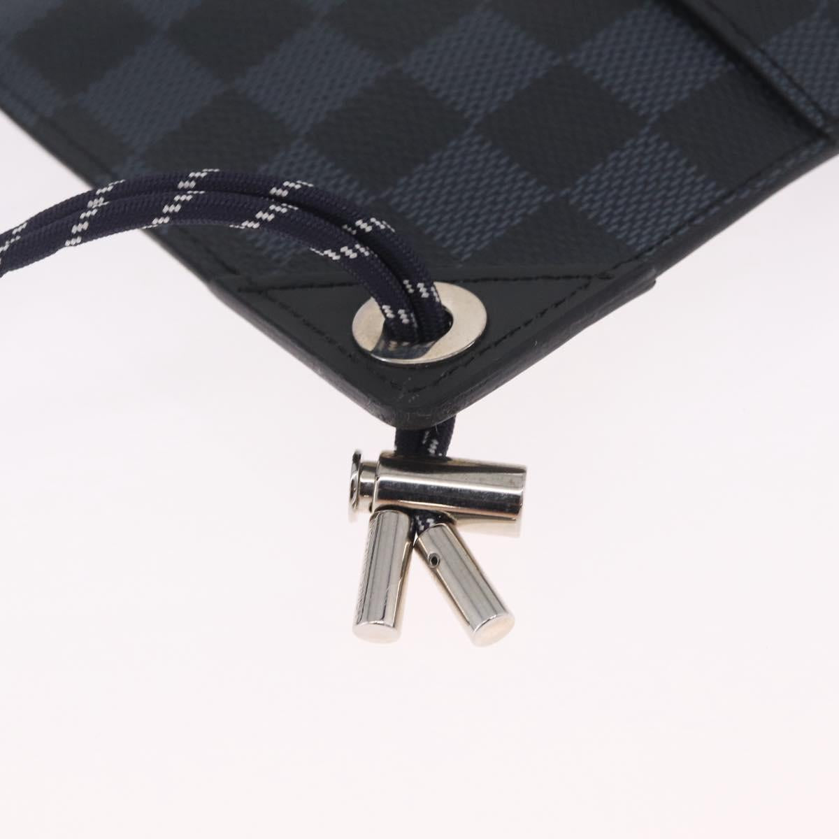 LOUIS VUITTON Damier Cobalt America's Cup Pochette Phone N41630 LV Auth ep17089A