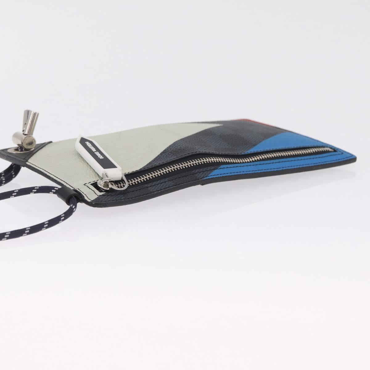 LOUIS VUITTON Damier Cobalt America's Cup Pochette Phone N41630 LV Auth ep17089A