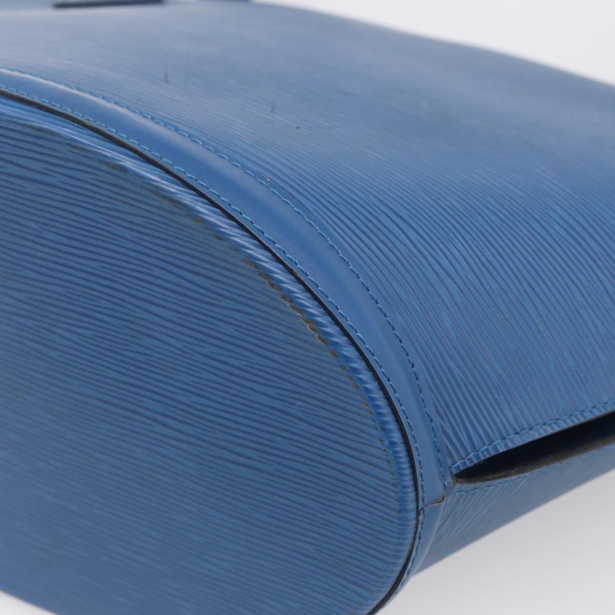LOUIS VUITTON Epi Saint Jacques Shopping Shoulder Bag Blue M52275 Auth ep17097