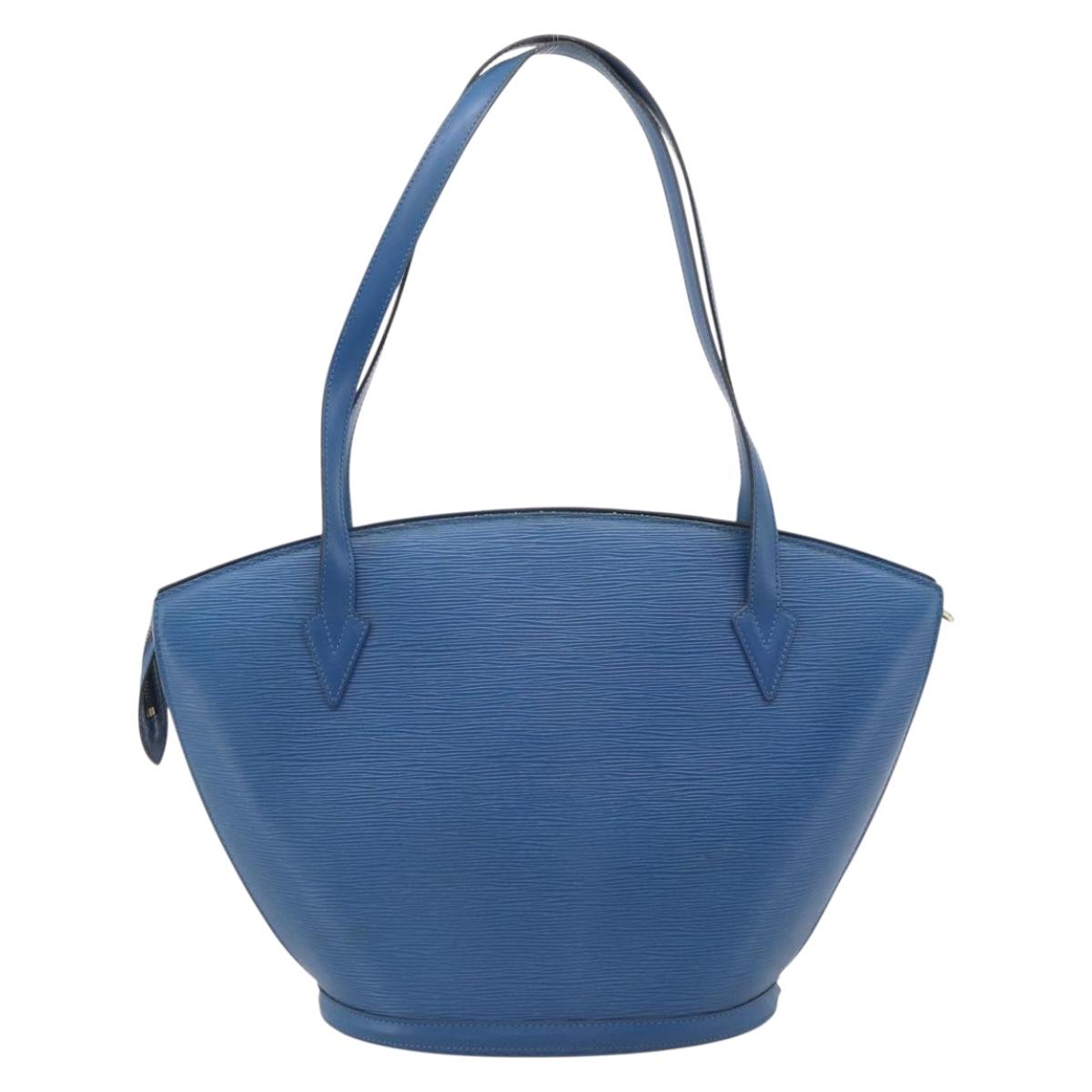 LOUIS VUITTON Epi Saint Jacques Shopping Shoulder Bag Blue M52275 Auth ep17097