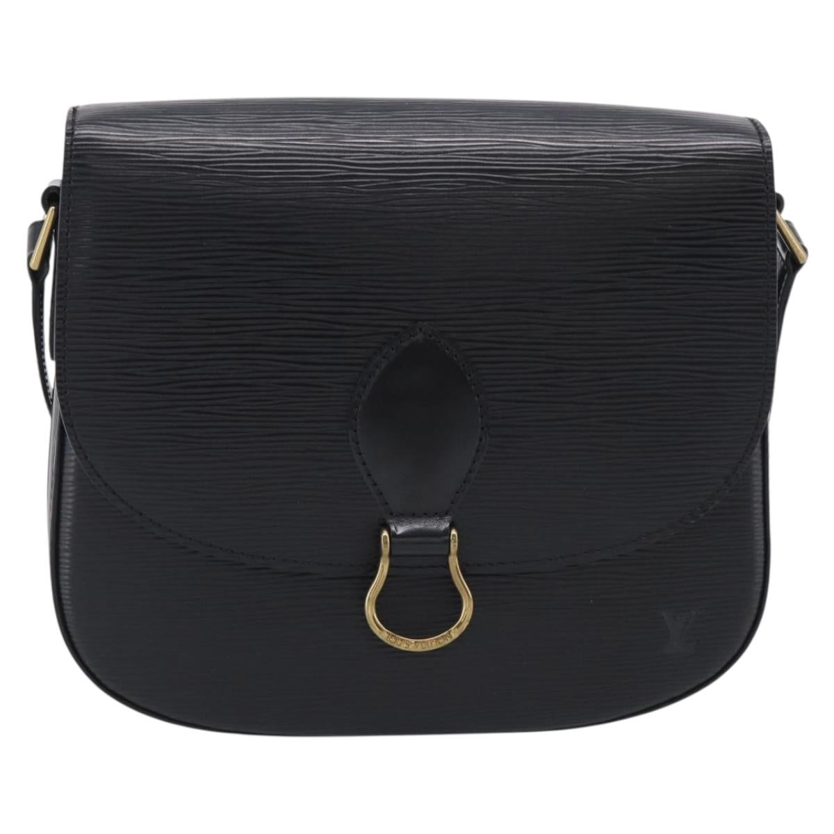 LOUIS VUITTON Epi Saint Cloud GM Shoulder Bag Black M52192 LV Auth ep17103A
