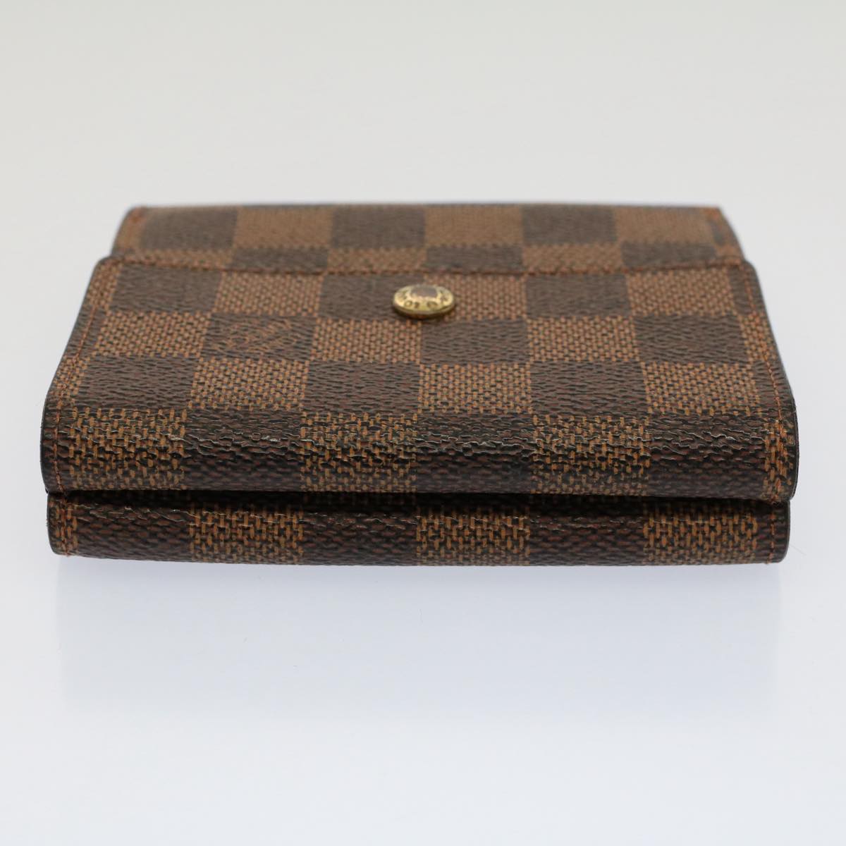 LOUIS VUITTON Damier Ebene Porte Monnaie Billets Cartes N61652 LV Auth ep1721