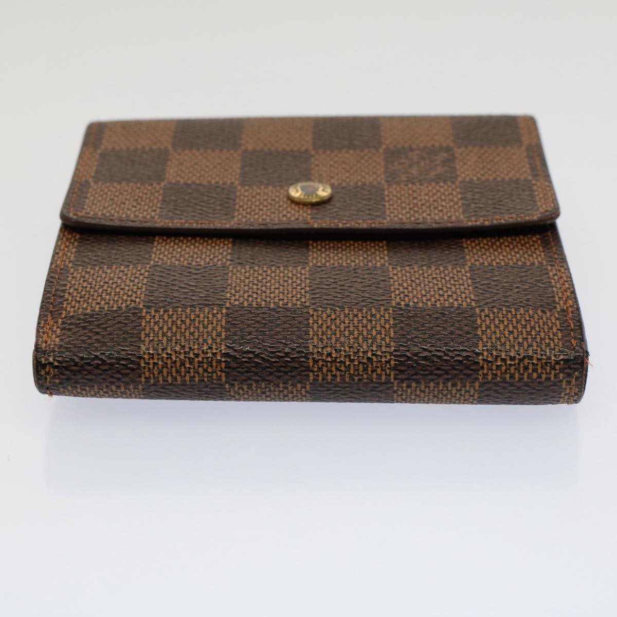 LOUIS VUITTON Damier Ebene Porte Monnaie Billets Cartes N61652 LV Auth ep1721