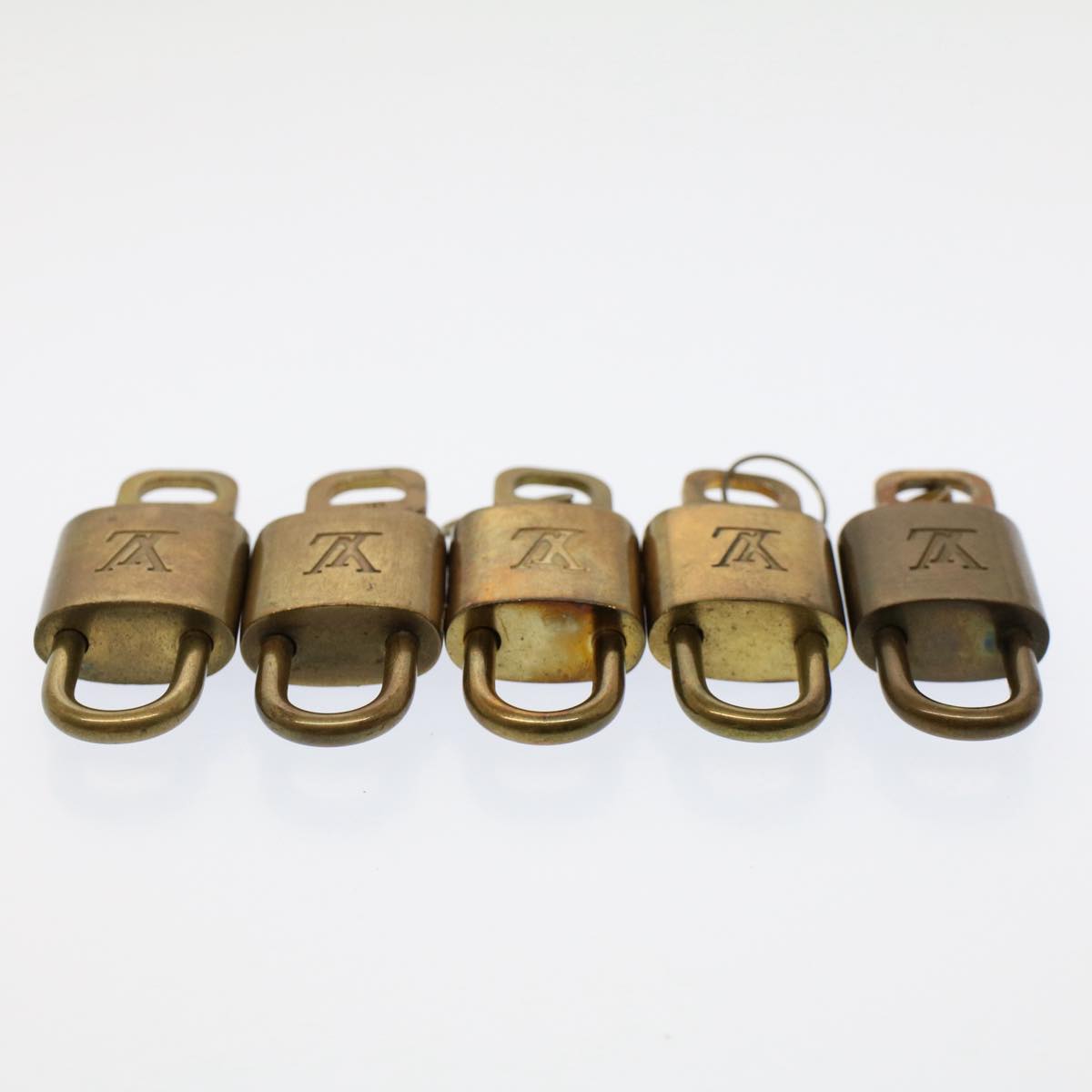 LOUIS VUITTON Padlock 10set Gold Tone LV Auth ep1729