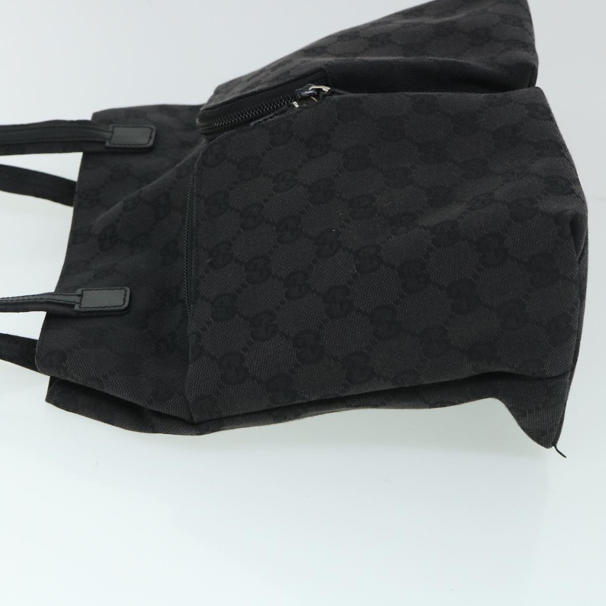 GUCCI GG Canvas Shoulder Bag Black 002 1076 3754 Auth ep1741