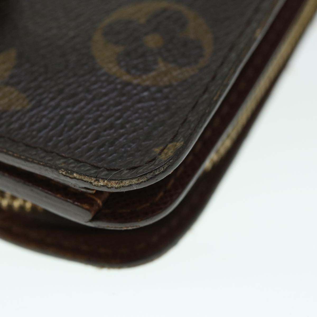 LOUIS VUITTON Monogram Compact Zip Wallet M61667 LV Auth ep1758